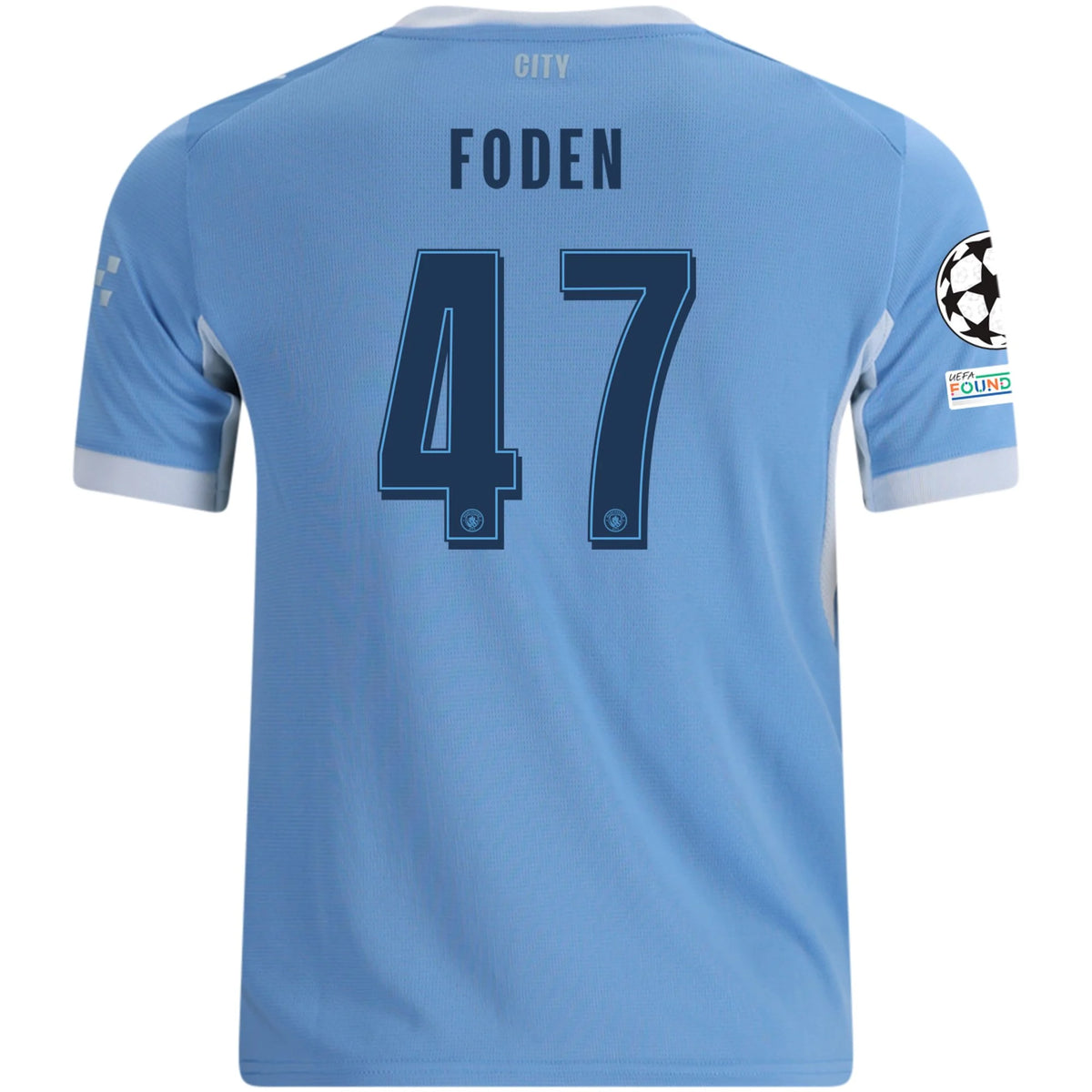 Kid's Replica Foden Manchester City Home Jersey 26/27 UCL