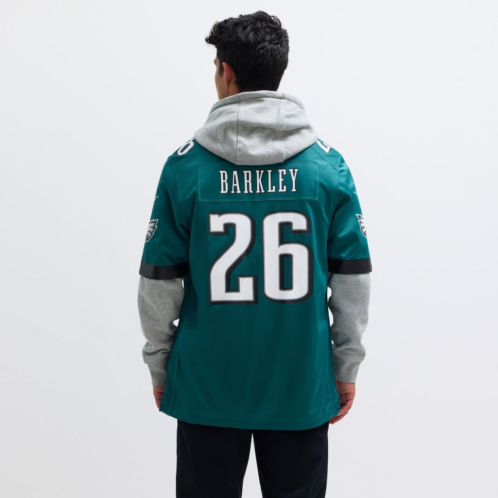 Men's Philadelphia Eagles Saquon Barkley Midnight Green Game Player Jersey
