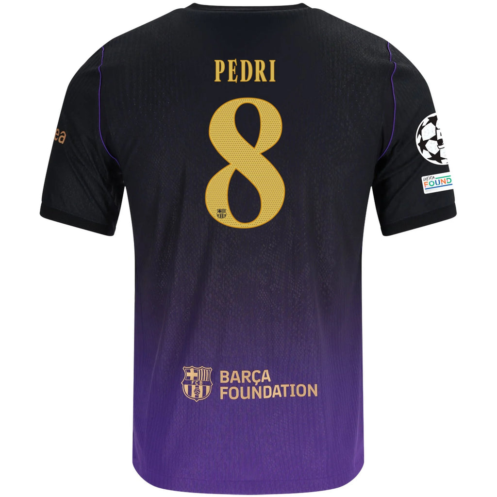 Men's Authentic Pedri Barcelona Away Jersey 26/27 UCL