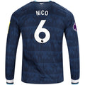 Men's Replica Nico Newcastle Long Sleeve Away Jersey 26/27