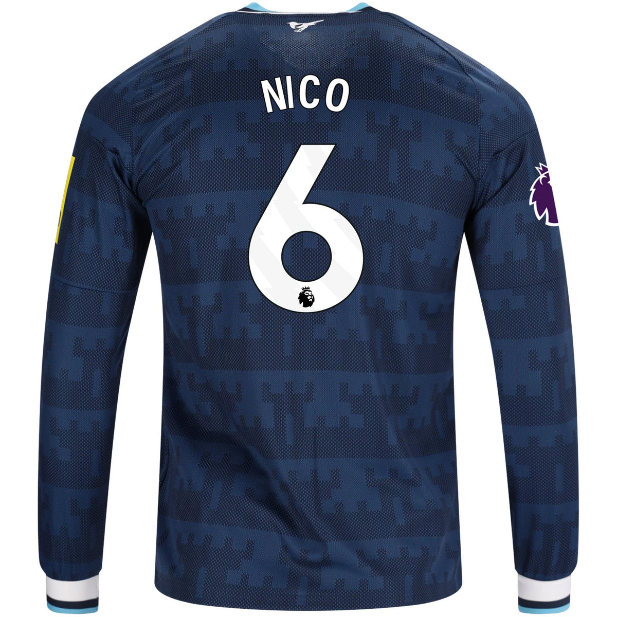 Men's Replica Nico Newcastle Long Sleeve Away Jersey 26/27