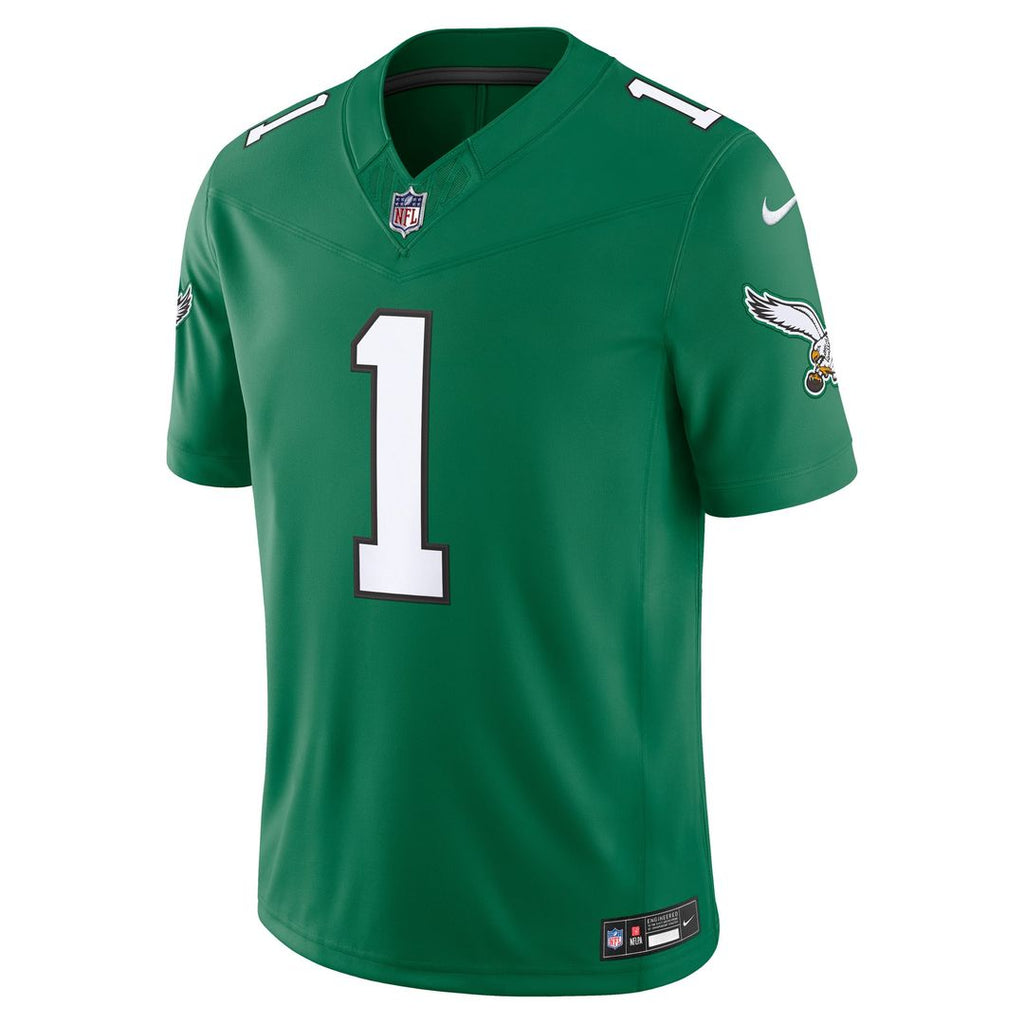 Men's Philadelphia Eagles Jalen Hurts Black Alternate Vapor F.U.S.E. Stitched