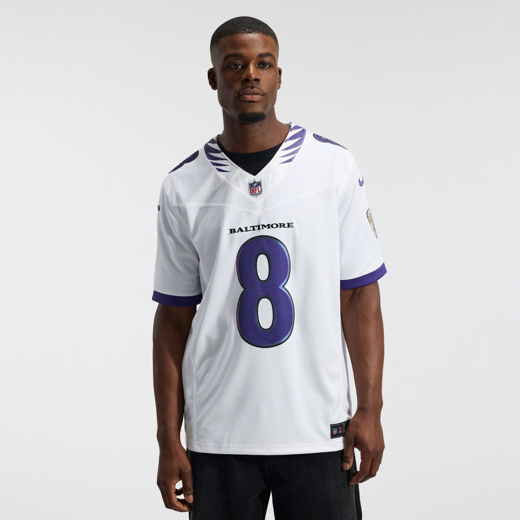 Men's Baltimore Ravens Lamar Jackson Purple Team Vapor F.U.S.E. Stitched