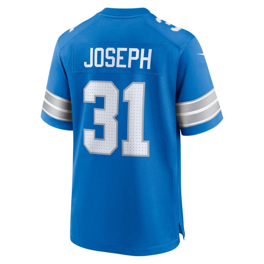 Men's Detroit Lions Kerby Joseph Blue Team