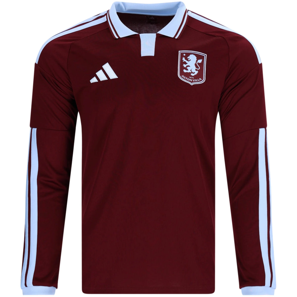 Men's Replica Aston Villa Long Sleeve Home Jersey 26/27