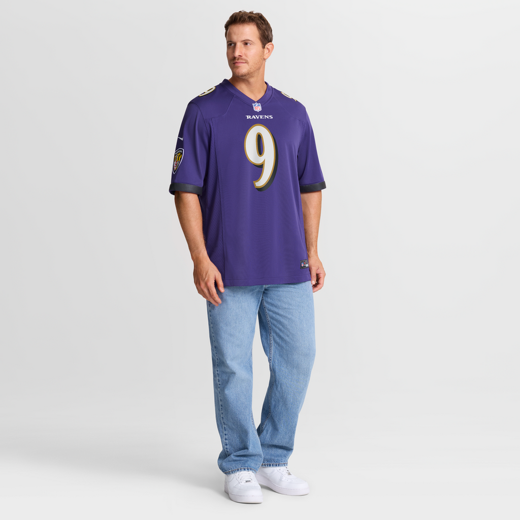 Men's Baltimore Ravens Steve McNair Purple Game Retired Player Jersey