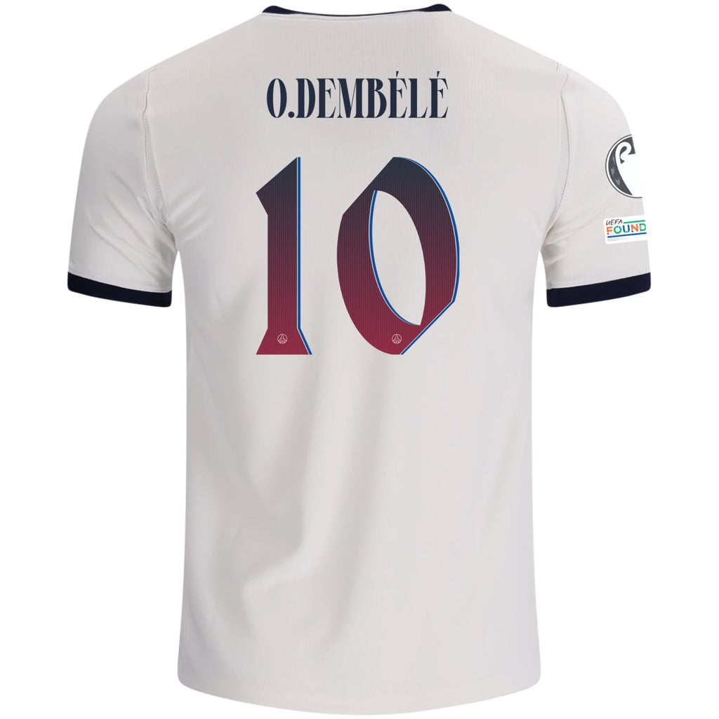 Men's Replica O. Dembele Paris Saint-Germain Away Jersey 26/27 UCL