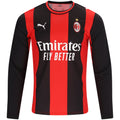 Men's Replica AC Milan Long Sleeve Home Jersey 26/27