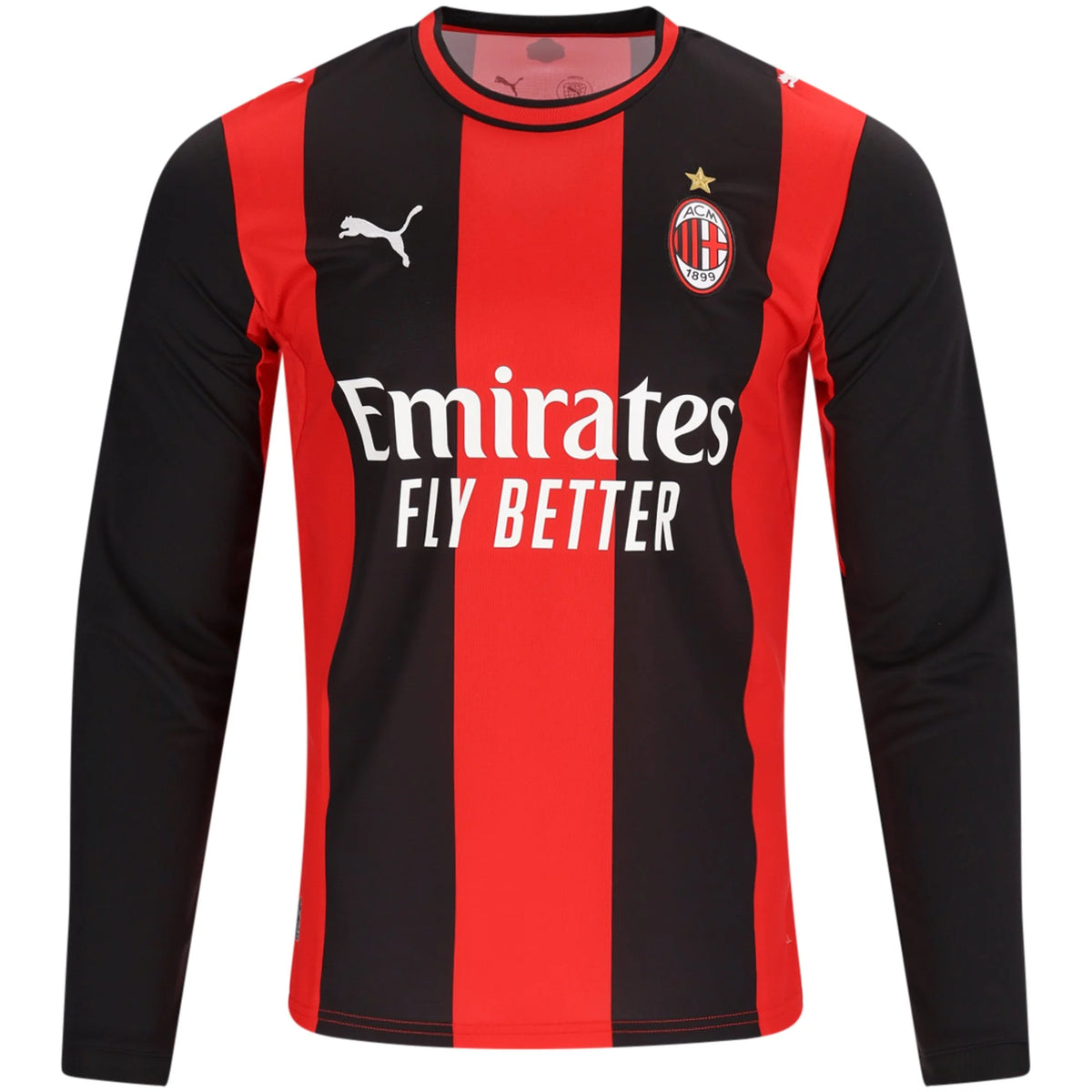 Men's Replica AC Milan Long Sleeve Home Jersey 26/27