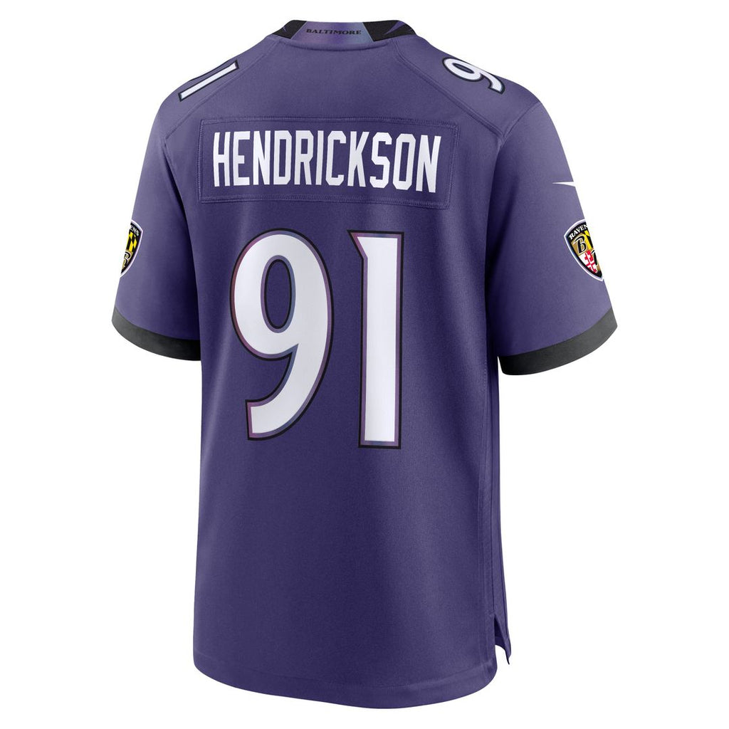 Men's Baltimore Ravens Trey Hendrickson Black Alternate