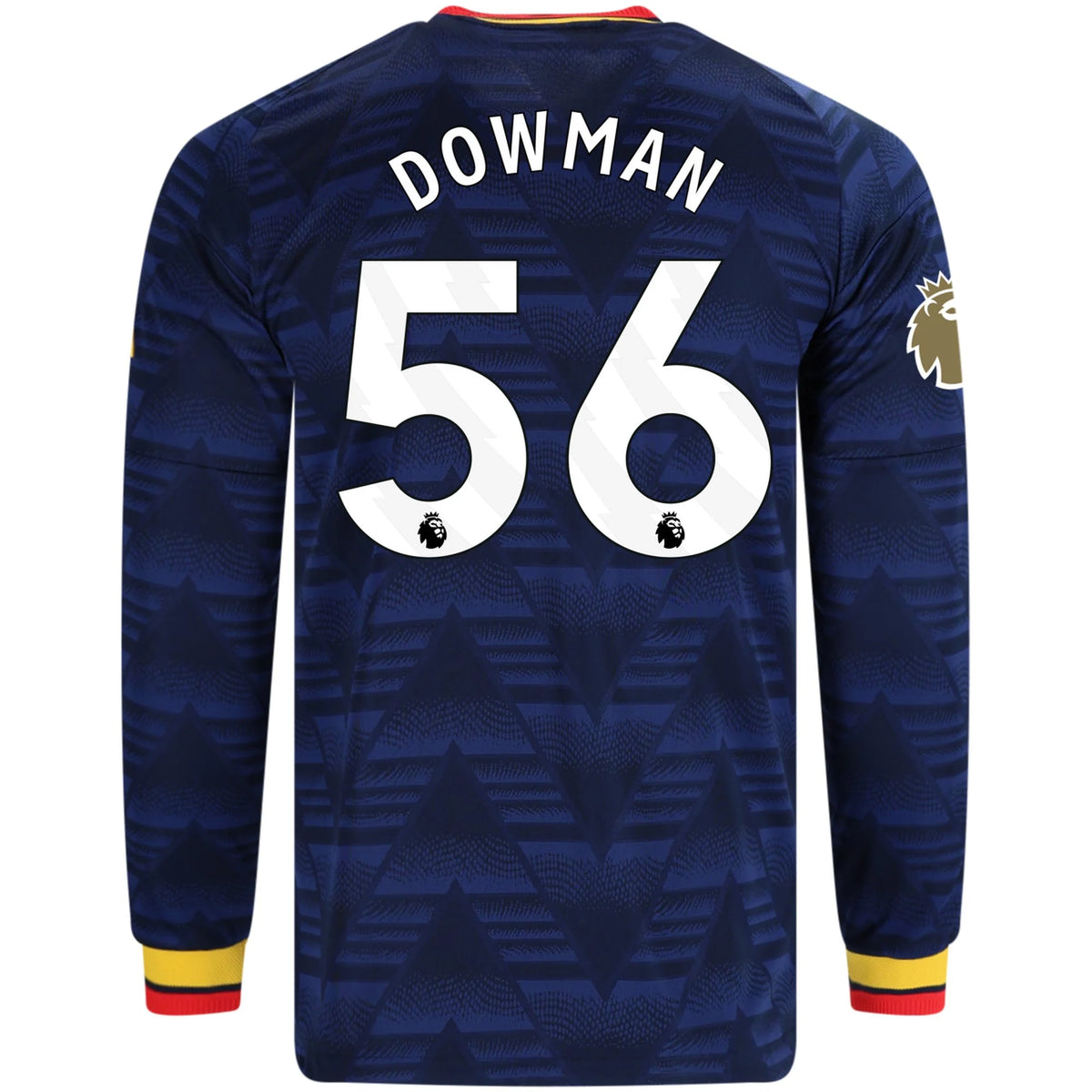 Men's Authentic Dowman Arsenal Long Sleeve Away Jersey 26/27