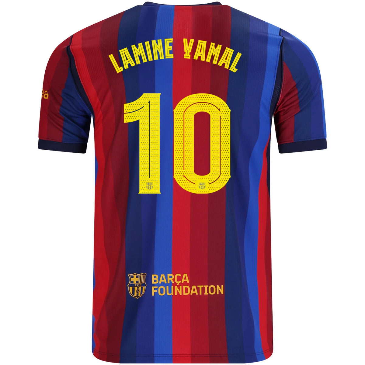 Men's Replica Lamine Yamal Barcelona Home Jersey 26/27 - UCL Old Font