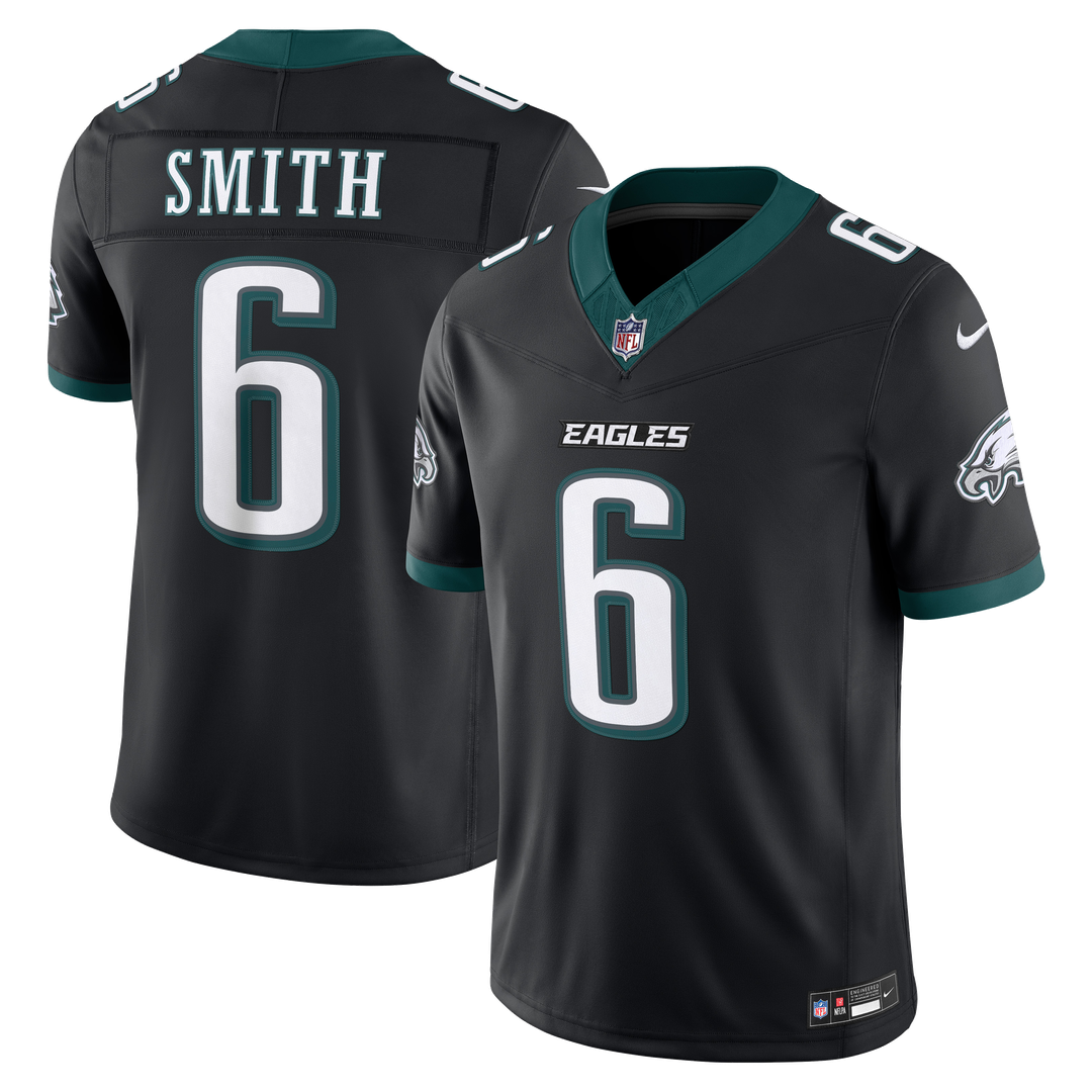 Men's Philadelphia Eagles DeVonta Smith Midnight Green Team Vapor F.U.S.E. Stitched
