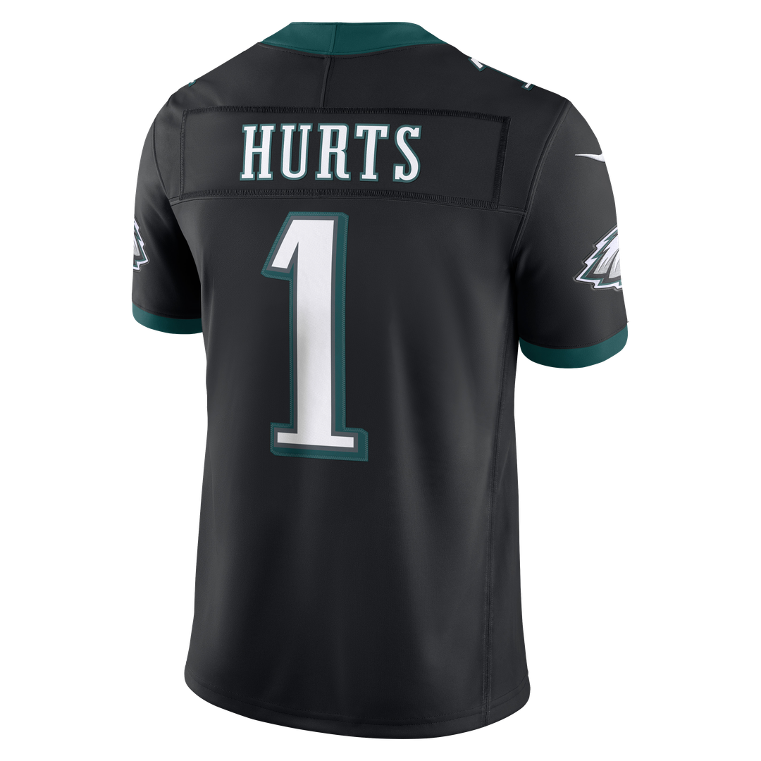 Men's Philadelphia Eagles Jalen Hurts Black Alternate Vapor F.U.S.E. Stitched