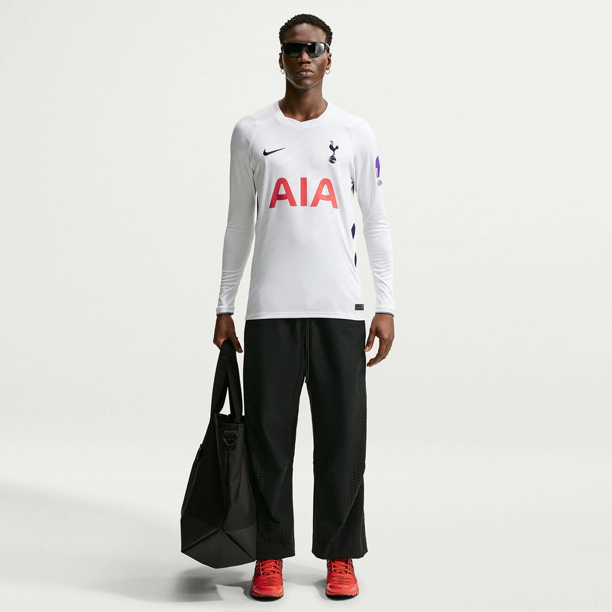 Men's Replica Tottenham Hotspur Long Sleeve Home Jersey 26/27