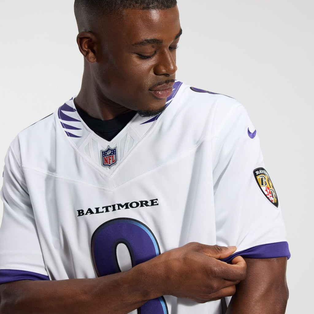 Men's Baltimore Ravens Lamar Jackson Black Alternate Alternate Vapor F.U.S.E. Stitched