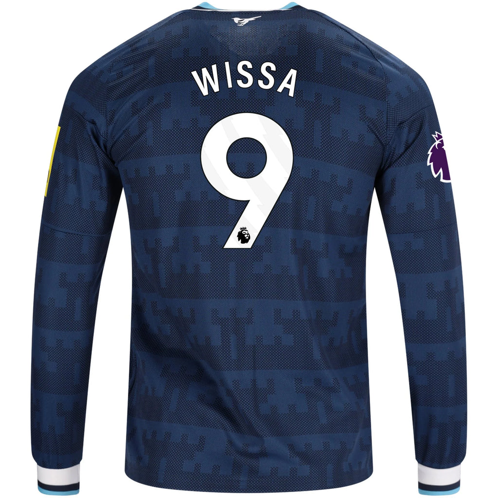 Men's Replica Wissa Newcastle Long Sleeve Away Jersey 26/27