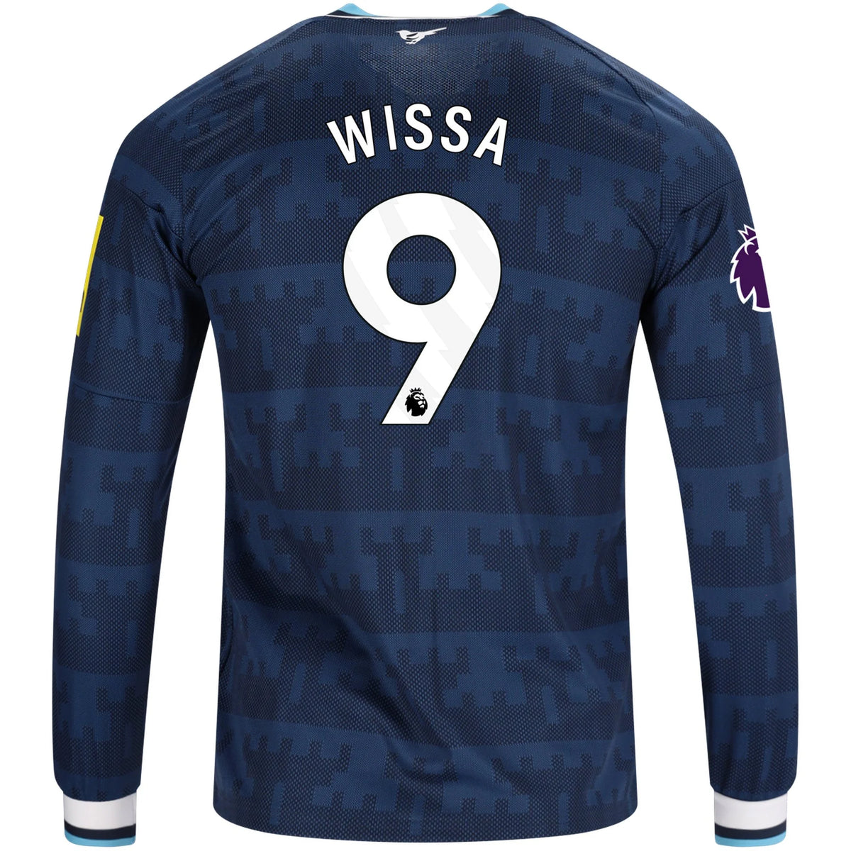 Men's Replica Wissa Newcastle Long Sleeve Away Jersey 26/27