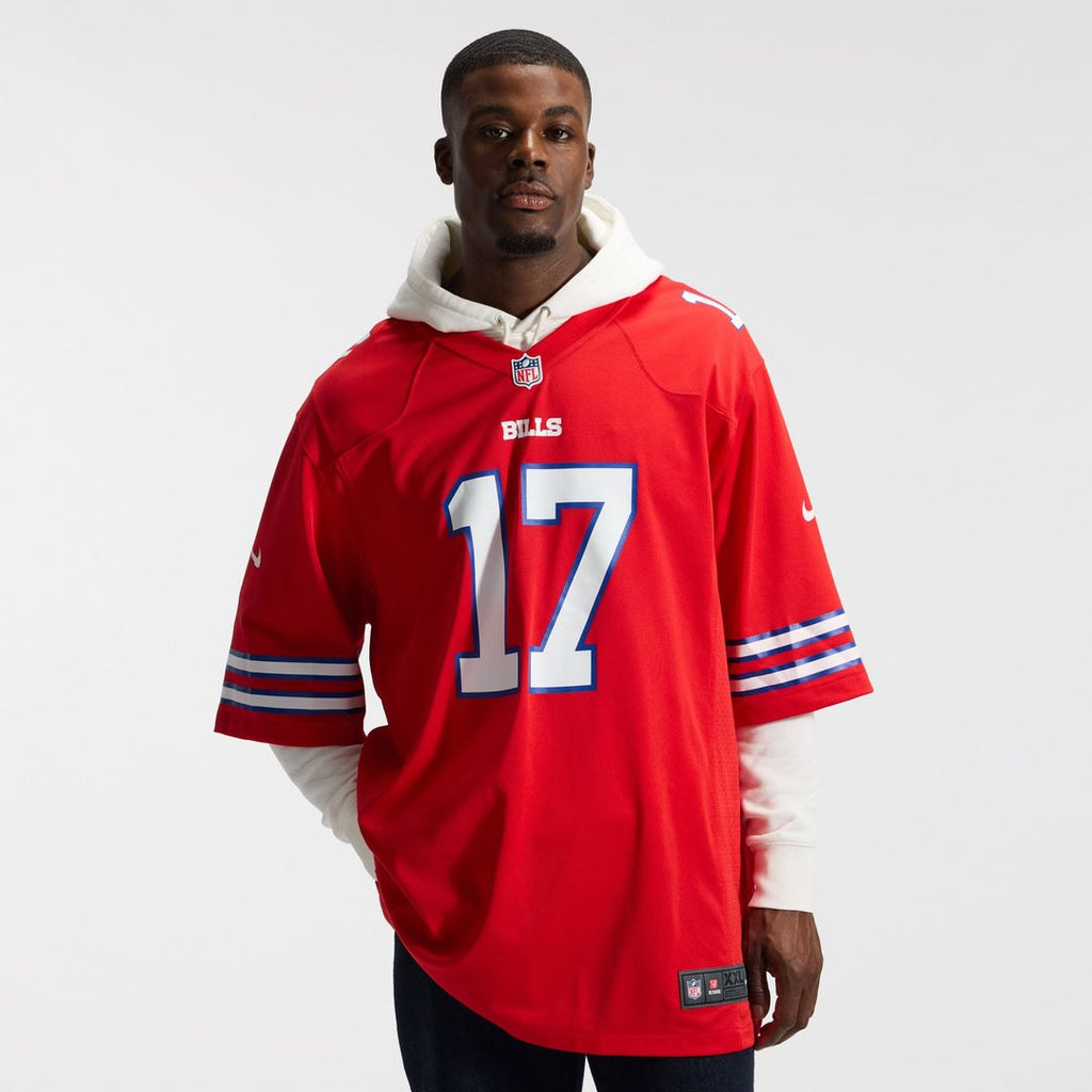 Men's Buffalo Bills Josh Allen White White Game Player Jersey
