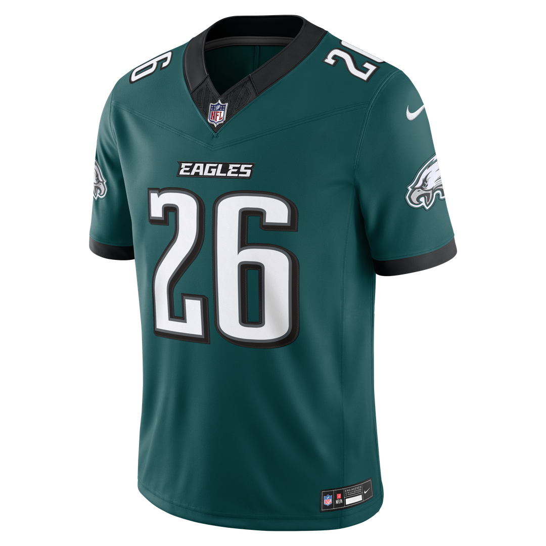 Men's Philadelphia Eagles Saquon Barkley White Vapor F.U.S.E. Stitched
