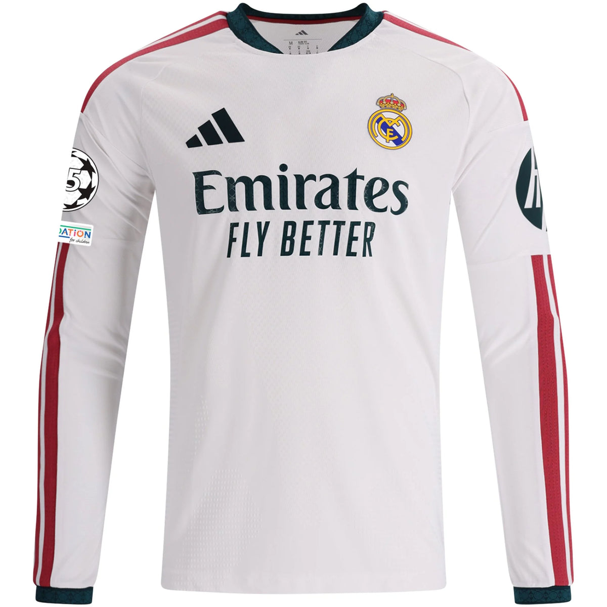 Men's Authentic Valverde Real Madrid Long Sleeve Home Jersey 26/27