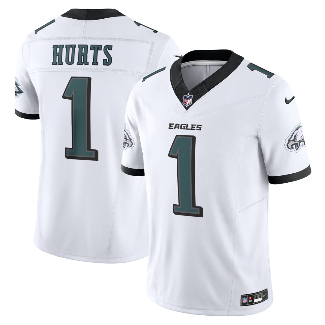 Men's Philadelphia Eagles Jalen Hurts White Vapor F.U.S.E.