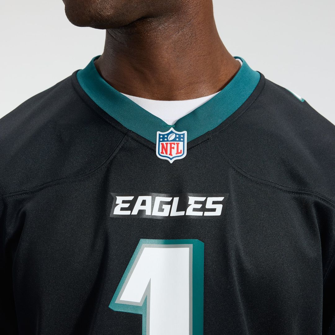 Men's Philadelphia Eagles Jalen Hurts Black Alternate