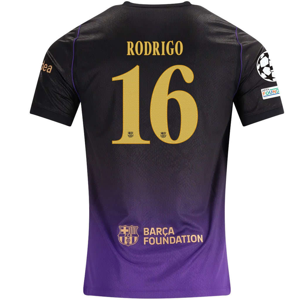 Men's Replica Rodrigo Barcelona Away Jersey 26/27 UCL