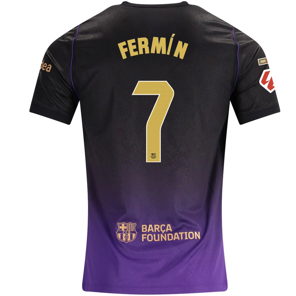Men's Replica Fermin Barcelona Away Jersey 26/27