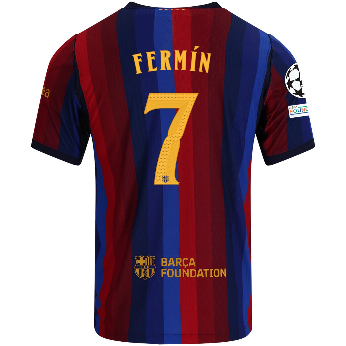 Men's Authentic Fermin Barcelona Home Jersey 26/27 UCL