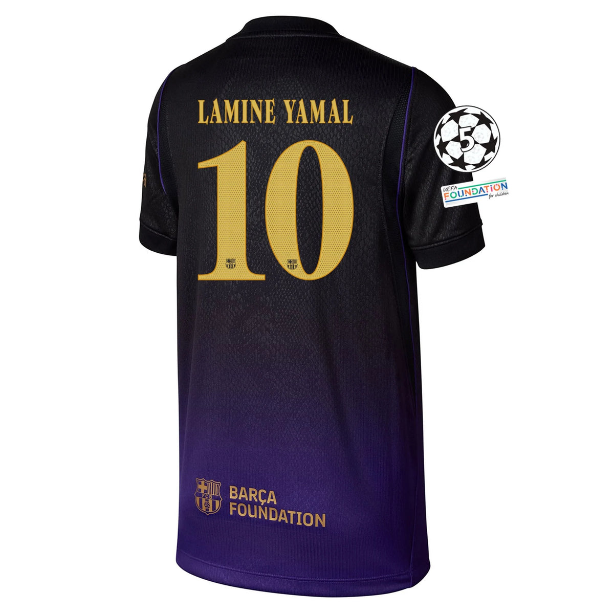 Kid's Replica Lamine Yamal Barcelona Away Jersey 26/27 UCL