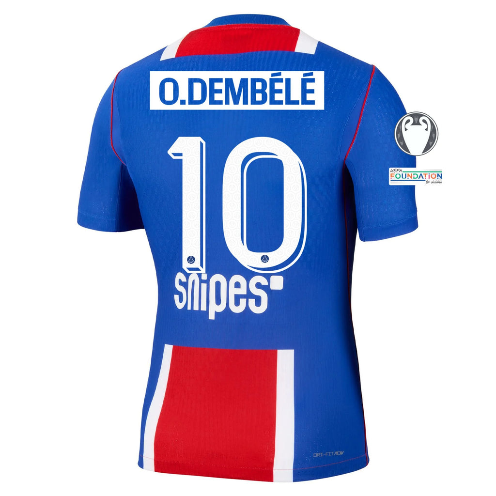 Men's Authentic O. Dembele Paris Saint-Germain Home Jersey 26/27 UCL