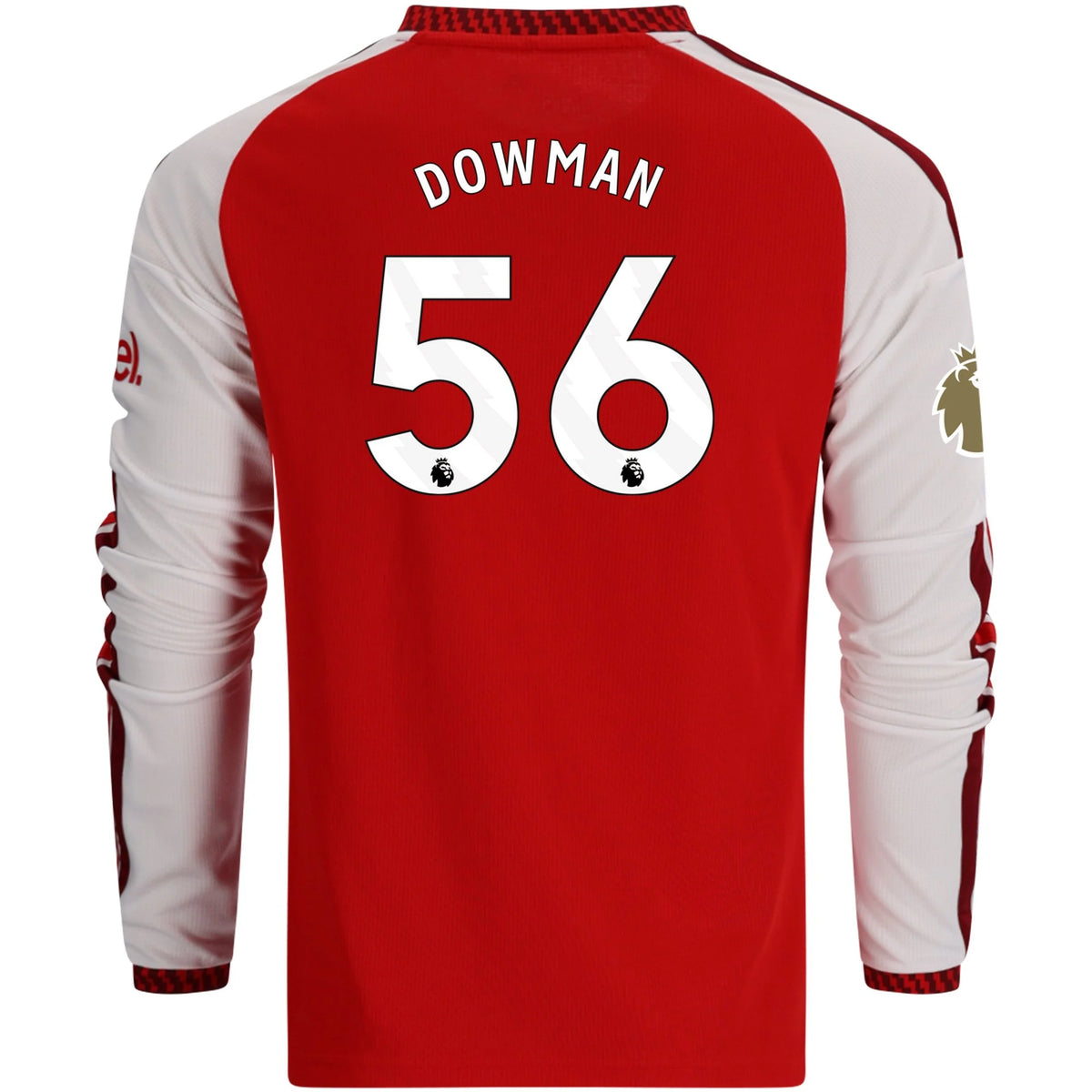 Kid's Replica Dowman Arsenal Long Sleeve Home Jersey 26/27
