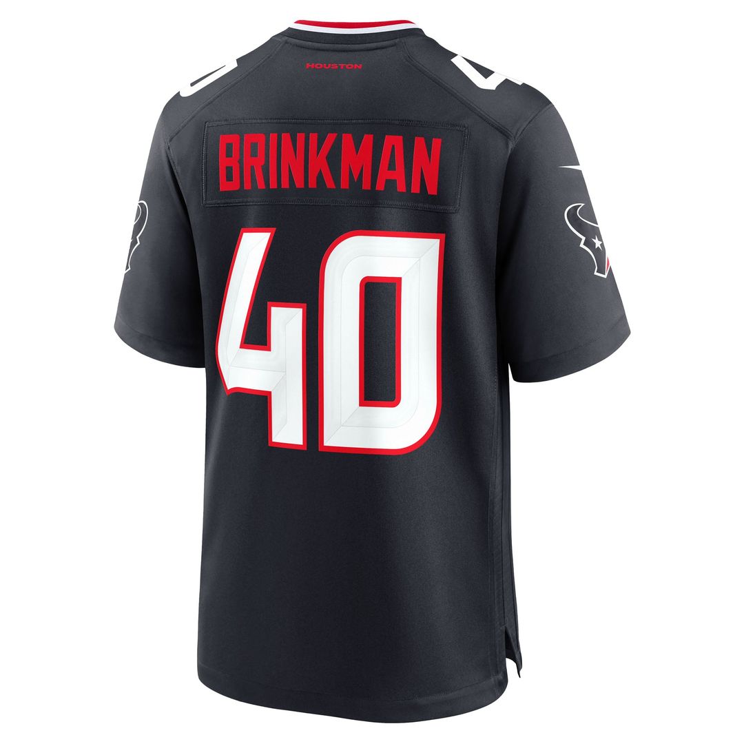 Men's Houston Texans Austin Brinkman Navy Team