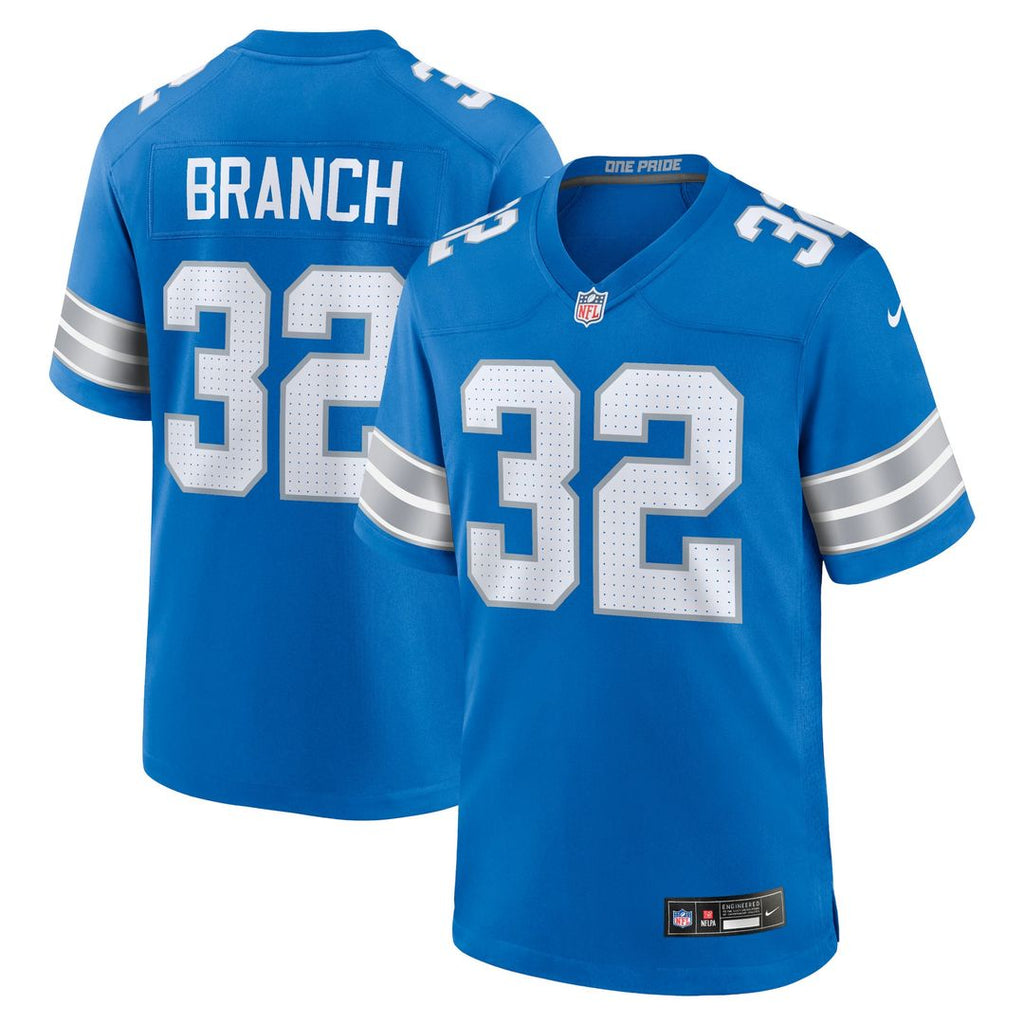 Men's Detroit Lions Brian Branch Blue