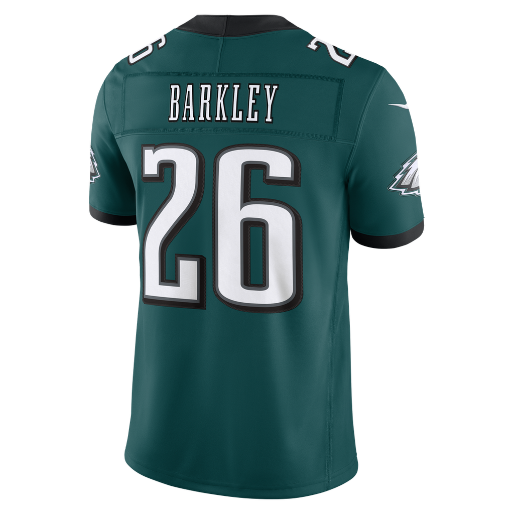 Men's Philadelphia Eagles Saquon Barkley White Vapor F.U.S.E. Stitched