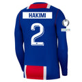 Men's Replica Hakimi Paris Saint-Germain Long Sleeve Home Jersey 26/27 UCL