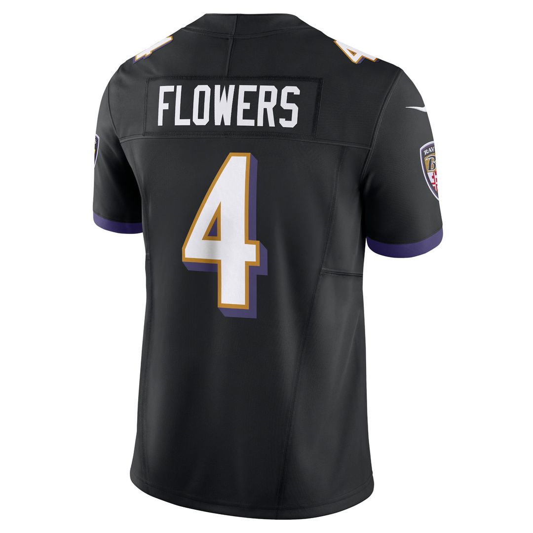 Men's Baltimore Ravens Zay Flowers Purple Vapor F.U.S.E.