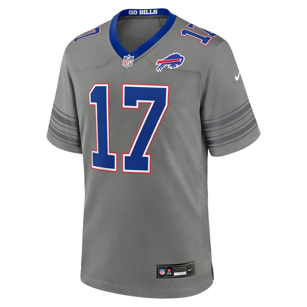 Men's Buffalo Bills Josh Allen White White Game Player Jersey