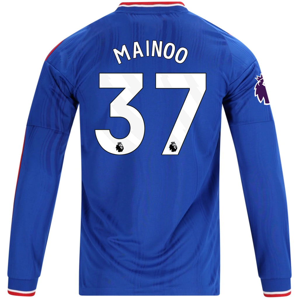Men's Authentic Mainoo Manchester United Long Sleeve Away Jersey 26/27