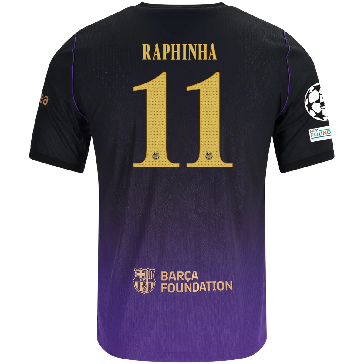Men's Authentic Raphinha Barcelona Away Jersey 26/27 UCL