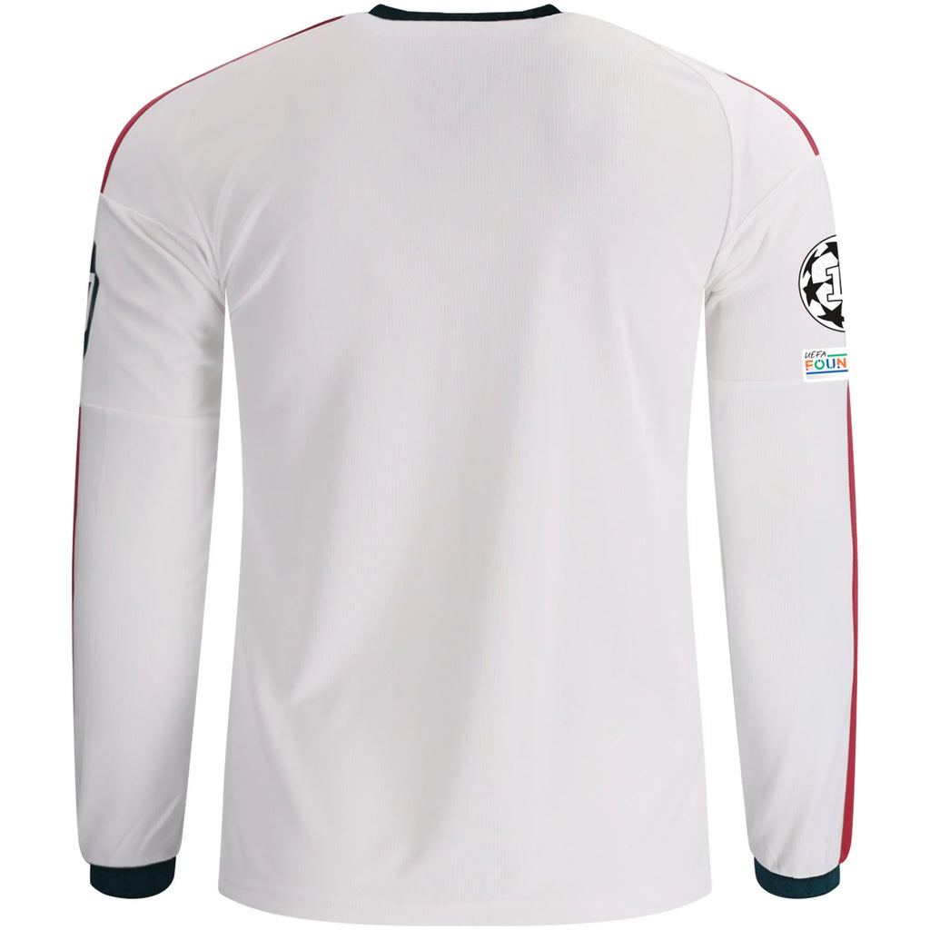 Men's Replica Real Madrid Long Sleeve Home Jersey 26/27 UCL