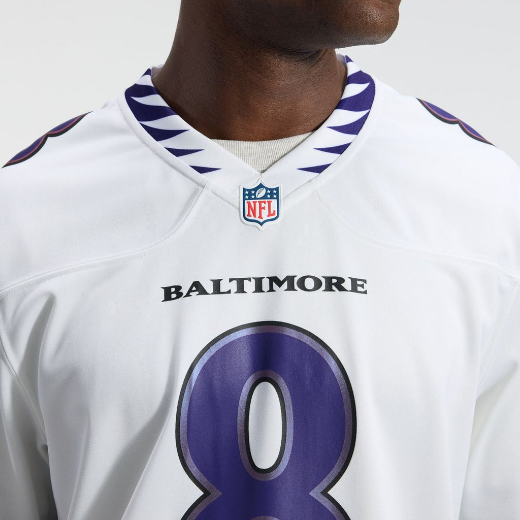 Men's Baltimore Ravens Lamar Jackson White