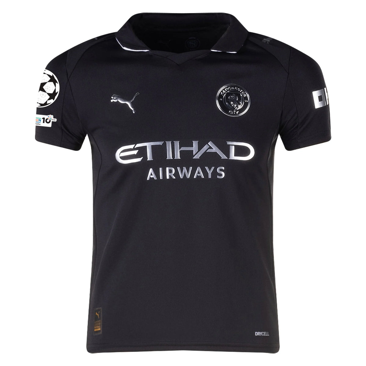 Kid's Replica Manchester City Away Jersey 25/26 UCL