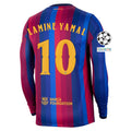 Men's Replica Lamine Yamal Barcelona Long Sleeve Home Jersey 26/27 UCL