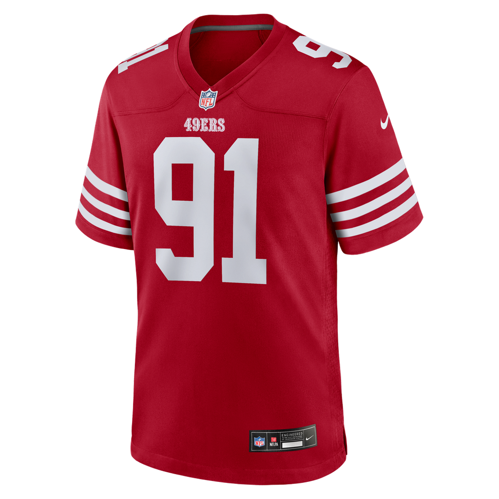 Men's San Francisco 49ers Earnest Brown IV Scarlet Team