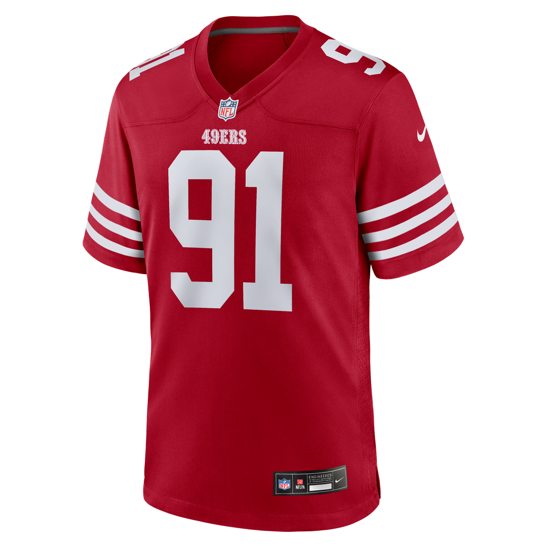 Men's San Francisco 49ers Earnest Brown IV Scarlet Team