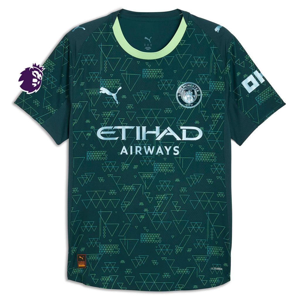 Men's Authentic Haaland Manchester City Fourth Jersey 25/26