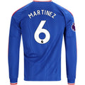 Men's Replica Martinez Manchester United Long Sleeve Away Jersey 26/27