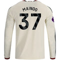 Men's Replica Mainoo Manchester United Long Sleeve Third Jersey 26/27